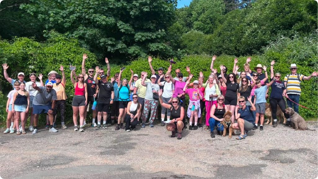 Winners 2000 annual charity walk supporting The Children's Society Checkpoint Hub
